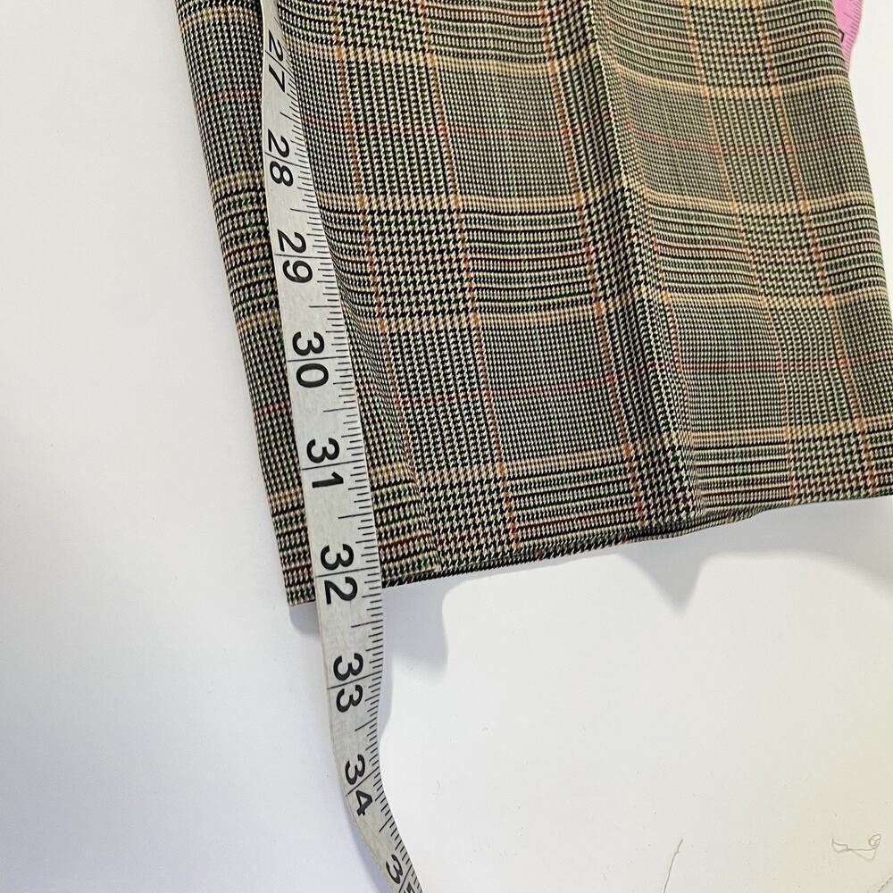 Lauren Ralph Lauren Houndstooth Wool Blend Wide Leg Slacks Pants 14 Classic Prep - Picture 11 of 11